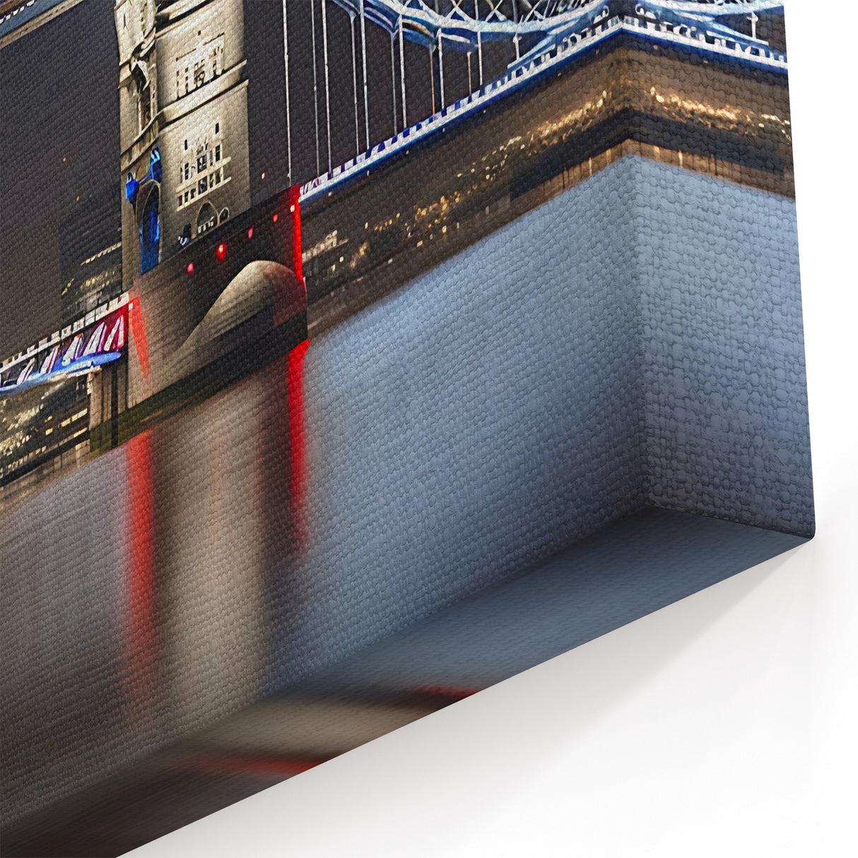 Tower Bridge Wall Art - Panoramic London Bridge at Night