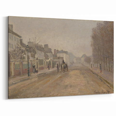 Monet Canvas Prints – A Quiet Street Scene, Claude Monet’s Early Work