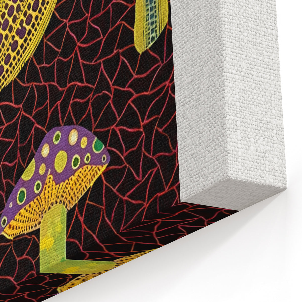 Yayoi Kusama Wall Art - Vibrant Abstract Mushroom Art | Canvas & Prints