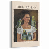 Frida Kahlo Wall Art | Me and My Parrots, 1941 | Frida Kahlo Canvas