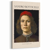 Sandro Botticelli Wall Art - Portrait of a Young Man Canvas Prints
