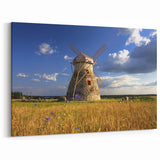 Estonia Wall Art – Traditional Windmill in the Countryside Scene