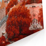 Estonian Landscape Art – Autumn Trees and Old Town of Tallinn