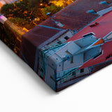 Tallinn Cityscape Art – Sunset Over Historic Skyline of Estonia