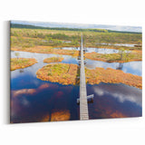 Estonian Landscape Art – Boardwalk Across Scenic Marshlands of Estonia