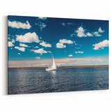 Baltic Sea Coastline Art – Sailboat on Clear Waters of Estonia