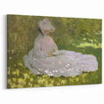 Monet Canvas Prints – Lady in the Garden, Claude Monet Impressionist Art