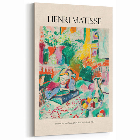 Henri Matisse Art Prints – Girl Reading, 1905 – Matisse Canvas Wall Art