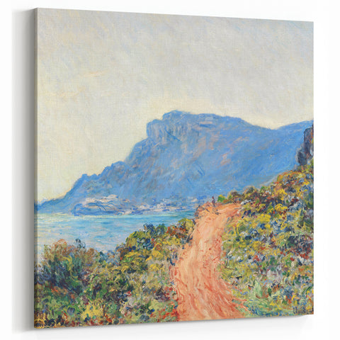 Claude Monet Wall Art – Coastal Path, Vibrant Seaside Landscape Prints