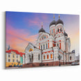 Estonian Architecture Wall Decor – Iconic Cathedral of Tallinn at Dusk