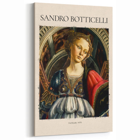 Sandro Botticelli Wall Art - Fortitude Renaissance Canvas Prints