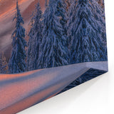 Alaska Wall Art - Stunning Winter Sunrise Over Snowy Forest Landscape