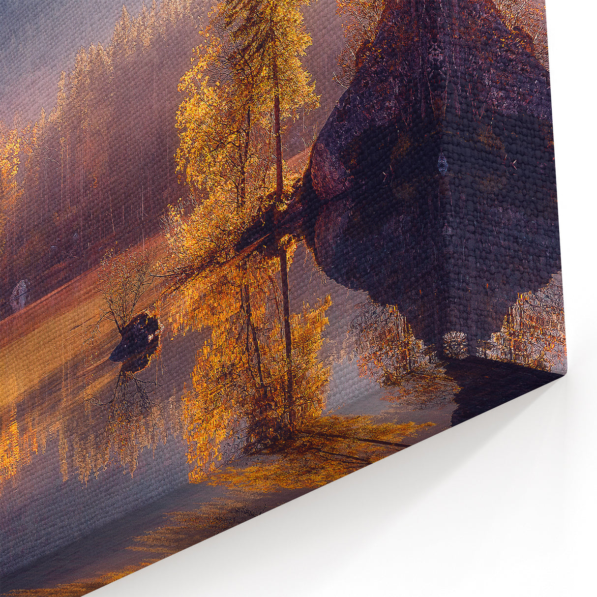 Scenic Alaska Prints - Golden Reflections on an Alaskan Autumn Lake