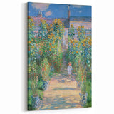 Claude Monet Wall Art – Garden at Vétheuil, Vibrant Impressionist Canvas Prints