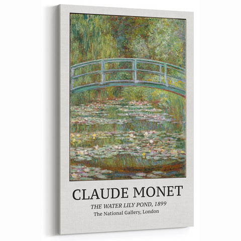Claude Monet Wall Art – The Water Lily Pond, Classic Impressionist Canvas Prints