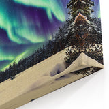 Alaska Canvas Art - Northern Lights Illuminating the Arctic Sky