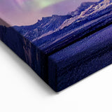 Alaskan Nature Photography - Aurora Borealis Over Snow-Capped Peaks