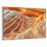 Nature Canvas Print - Arizona Desert Waves & Multicolor Rock Formations
