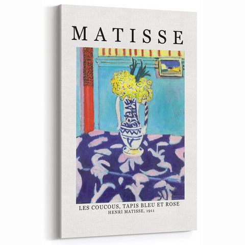 Henri Matisse Art Prints – Les Coucous Tapis Bleu et Rose Wall Art
