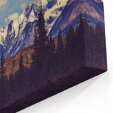 Alaska Scenic Wall Art - Snow-Capped Denali Peaks and Forest Wilderness