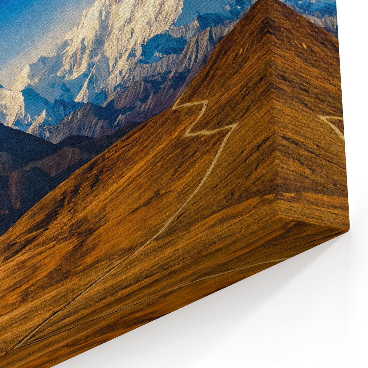 Denali Wilderness Art - Majestic Mount Denali Under Vibrant Blue Sky