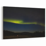 Alaska Scenic Wall Art - Northern Lights Over Denali Wilderness Night Sky