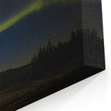 Alaska Scenic Wall Art - Northern Lights Over Denali Wilderness Night Sky