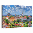 Tallinn Cityscape Art - Historic Skyline of Estonia's Capital City