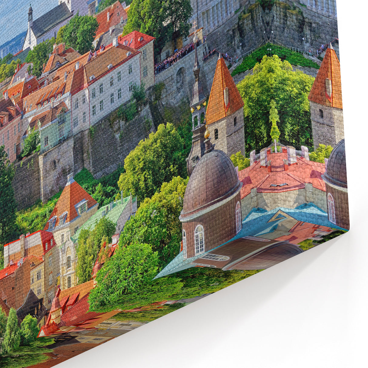 Tallinn Cityscape Art - Historic Skyline of Estonia's Capital City
