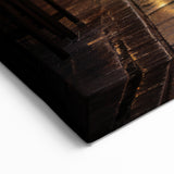 Charming Street at Dusk - Stunning Jordan Wall Art in Warm Urban Glow