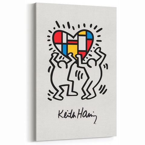 Keith Haring Canvas | Iconic Haring Wall Art | Pop Art Prints for Home