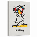 Keith Haring Canvas | Vibrant Haring Wall Art | Pop Art Street Style