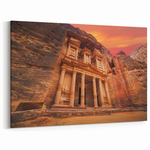 Petra Sunset - Stunning Jordan Wall Art in Ancient Desert Landscape