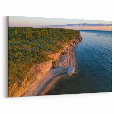 Scenic Estonia Prints - Baltic Sea Cliffside at Sunset