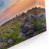 Estonian Landscape Art - Rocky Baltic Sea Shore at Sunset