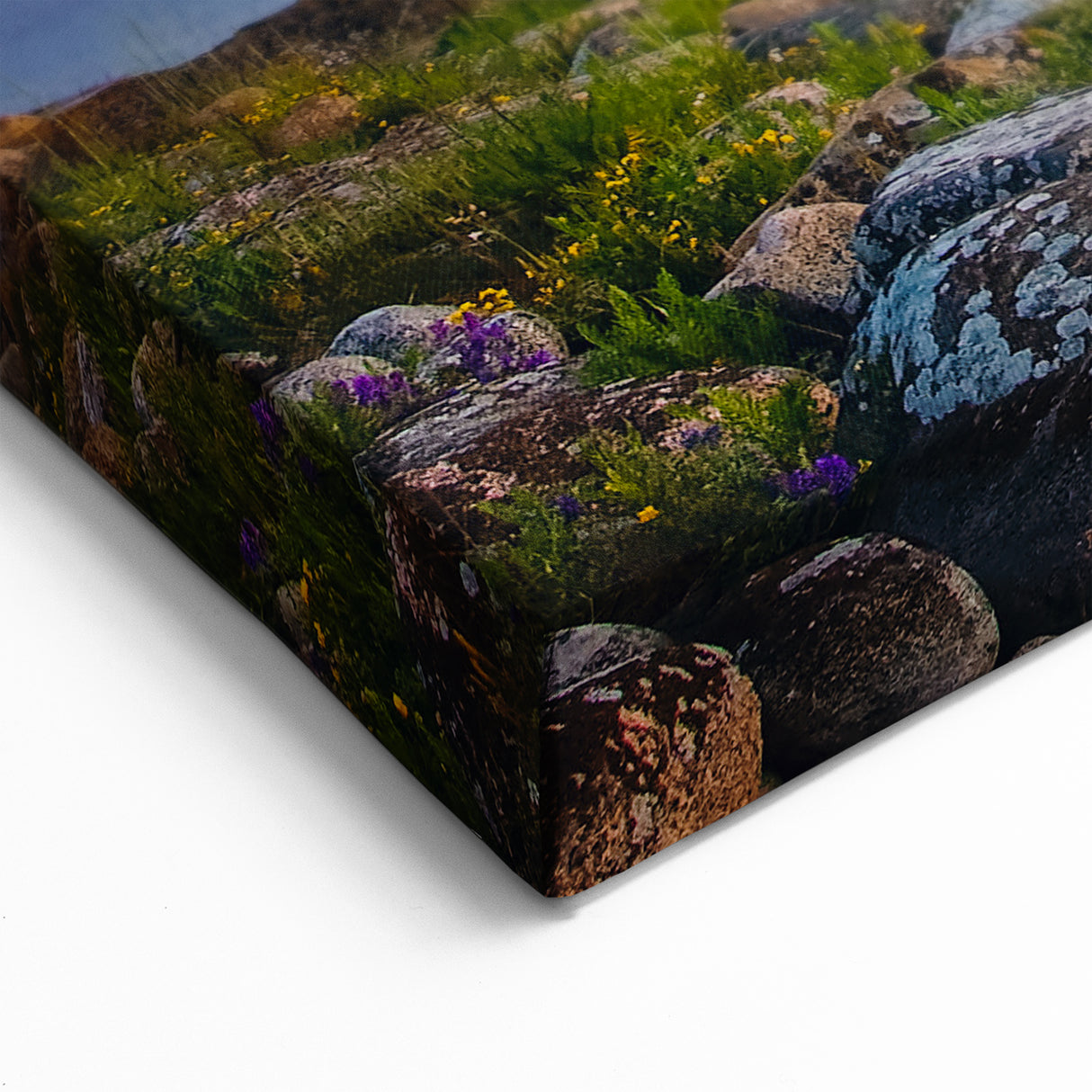 Estonian Landscape Art - Rocky Baltic Sea Shore at Sunset