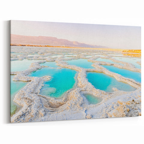 Dead Sea Serenity - Stunning Jordan Wall Art in Pristine Desert Landscape