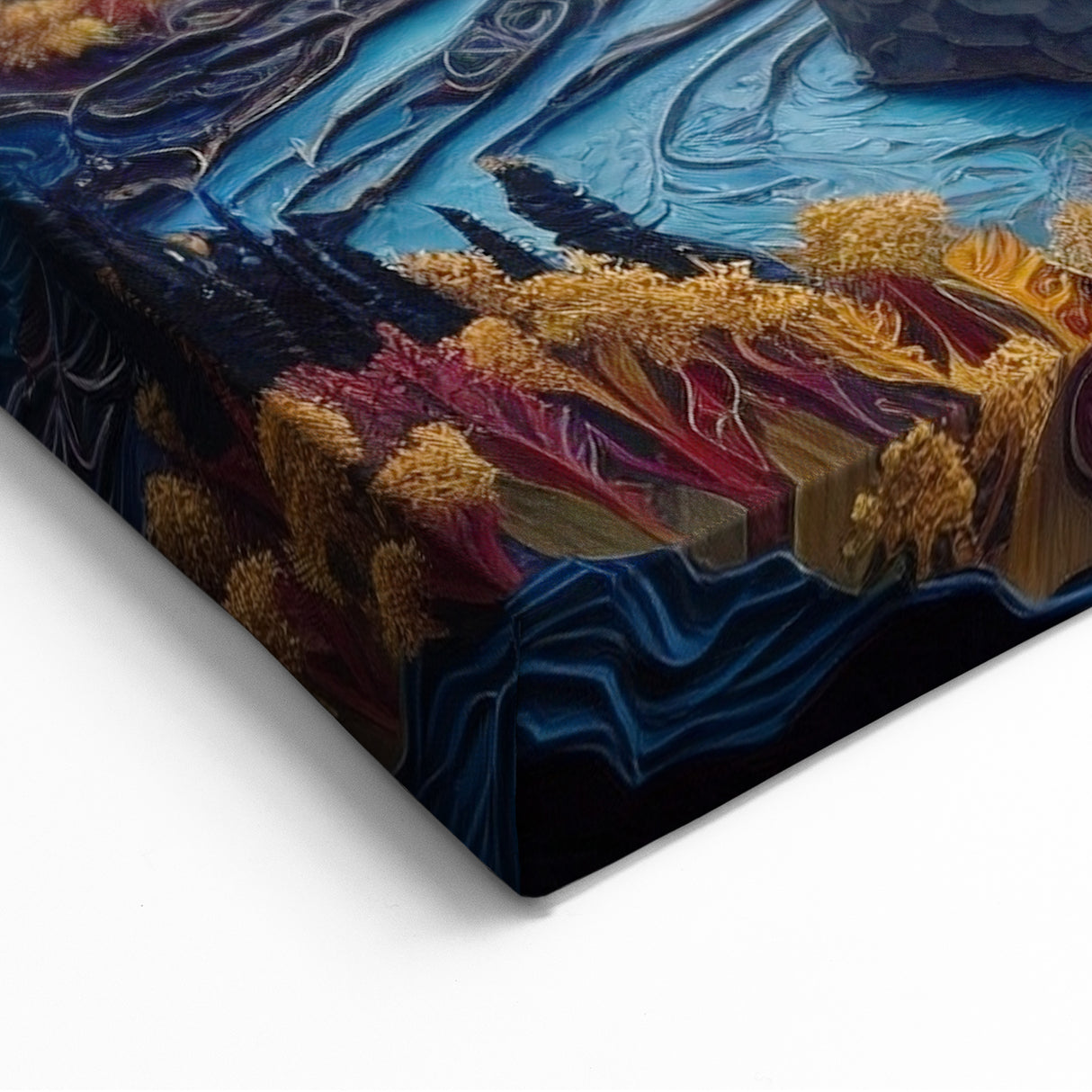 Vibrant Sunset and Mountain Landscape Wall Print - Denali Wilderness Art