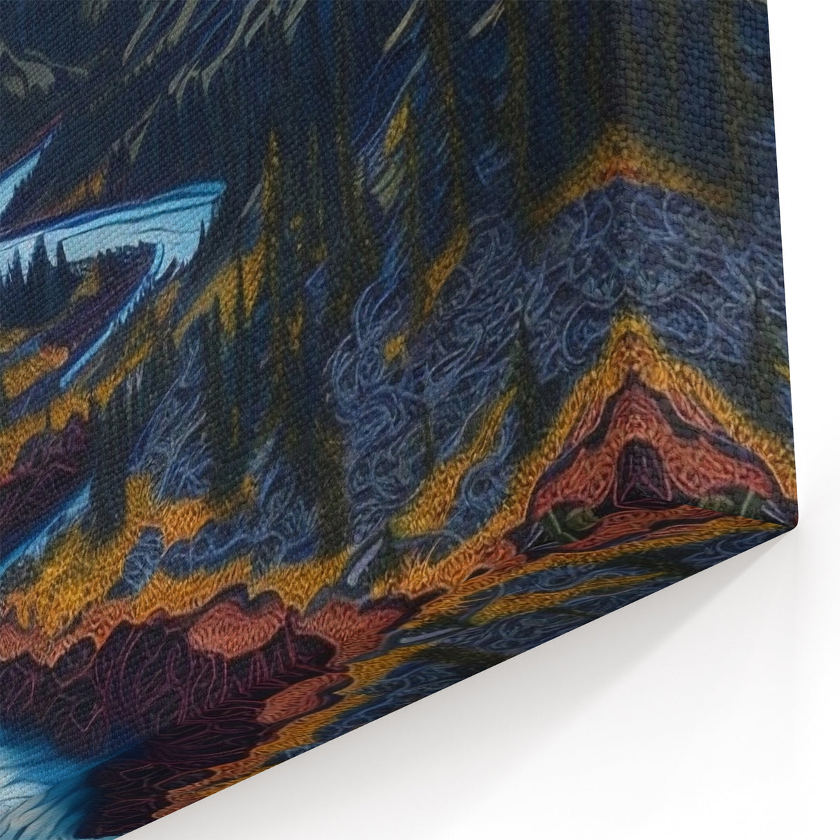 Denali Panorama Prints - Flowing River and Sunset Over Alaska’s Mountains