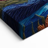 Denali Panorama Prints - Flowing River and Sunset Over Alaska’s Mountains