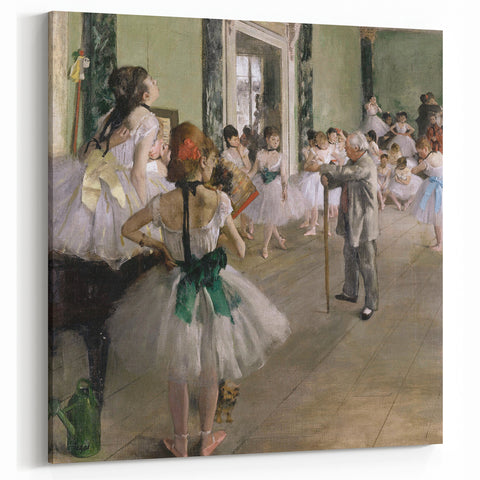 Edgar Degas Prints | The Ballet Class | Famous Impressionist Dance Art