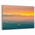Ozark Mountains Art - Misty Sunrise Over Rolling Hills Scenic Landscape
