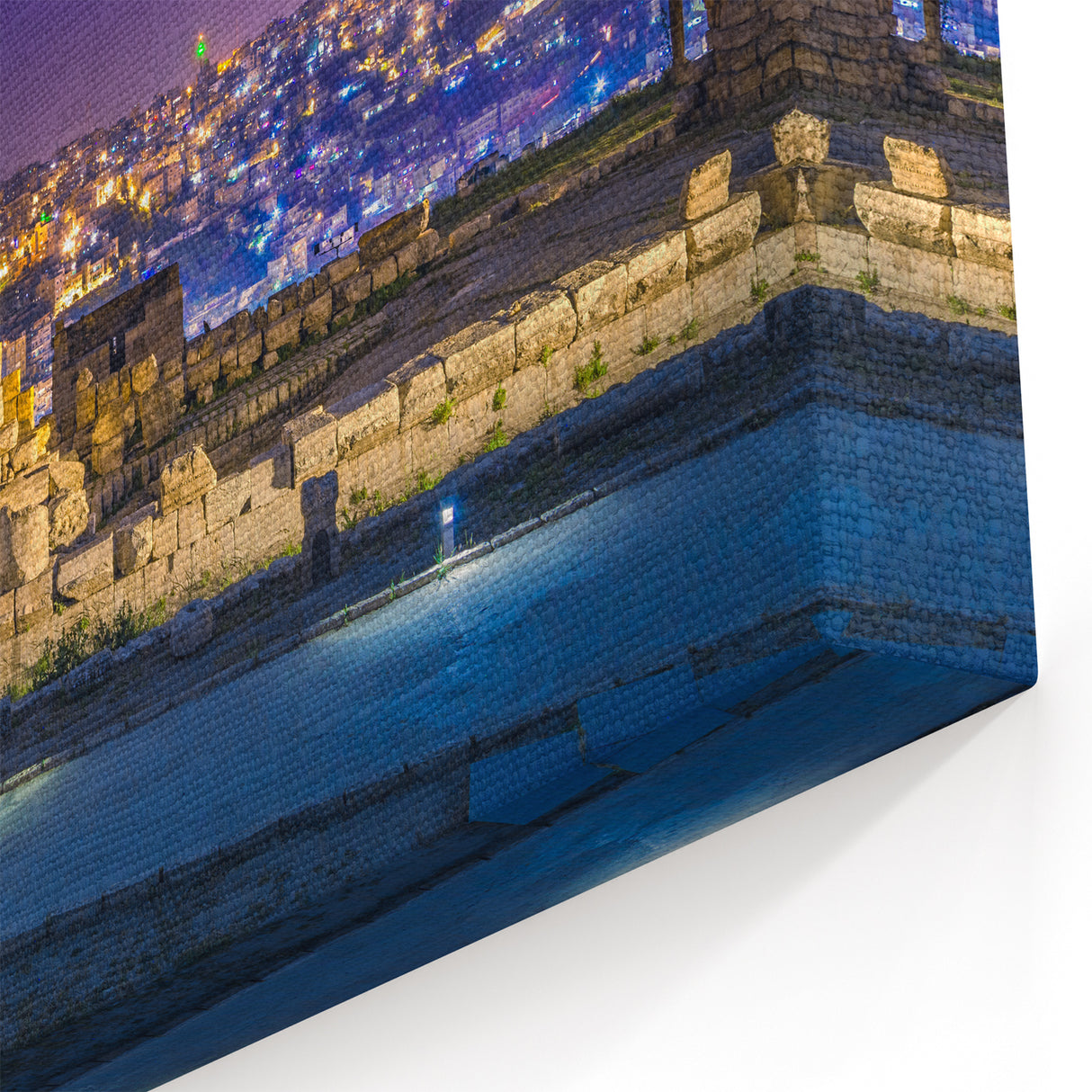 Amman Nightscape - Stunning Jordan Wall Art with Temple of Hercules