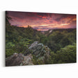Ozark Mountains Art - Sunset Over Forested Valley Arkansas Scenic Print