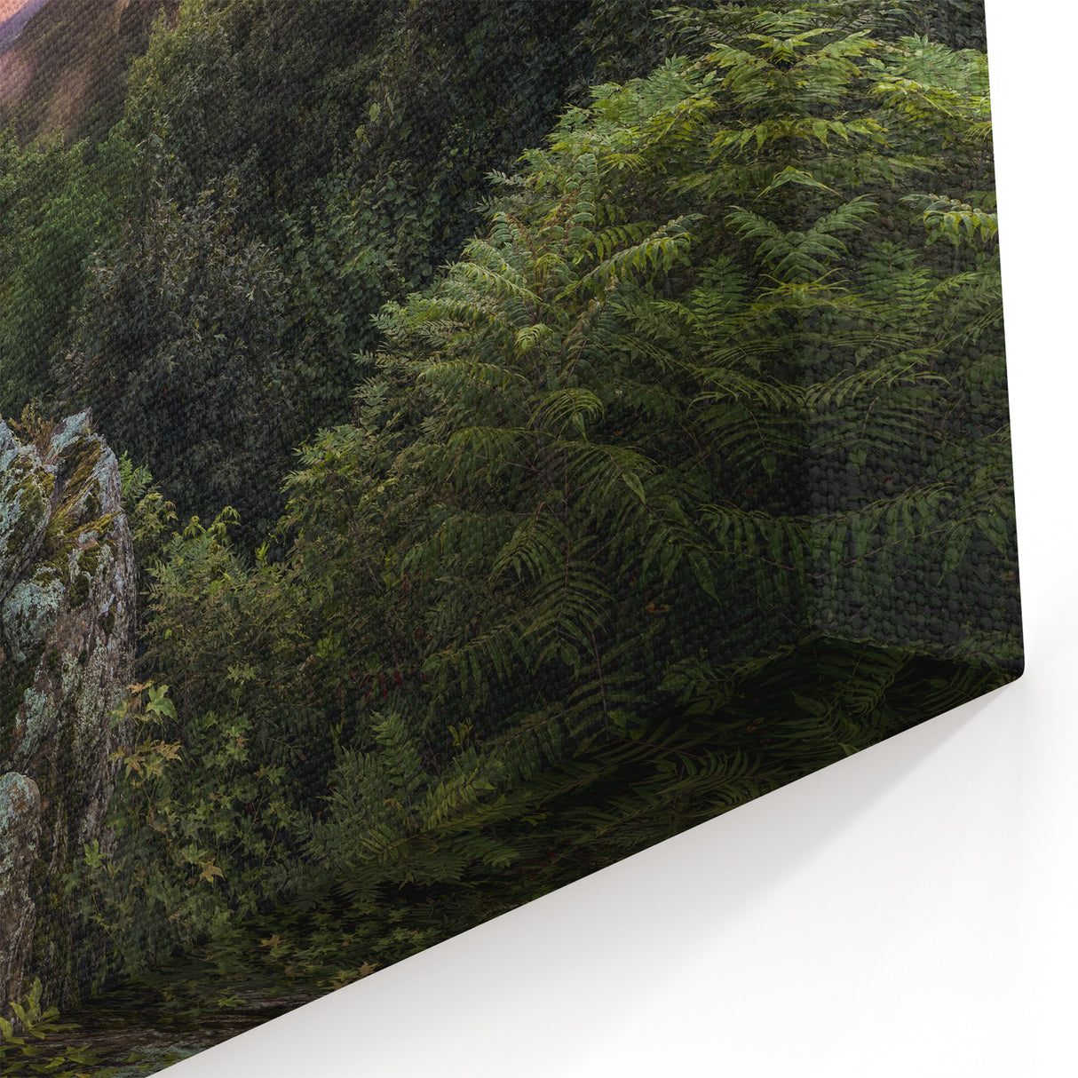 Ozark Mountains Art - Sunset Over Forested Valley Arkansas Scenic Print