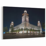 Jordan Mosque at Night - Stunning Jordan Wall Art in Illuminated Glory