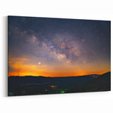 Arkansas Nature Photography - Starry Night Sky Over Ozark Mountains Art