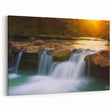 Arkansas Nature Photography - Waterfall in Autumn Forest Scenic Wall Art