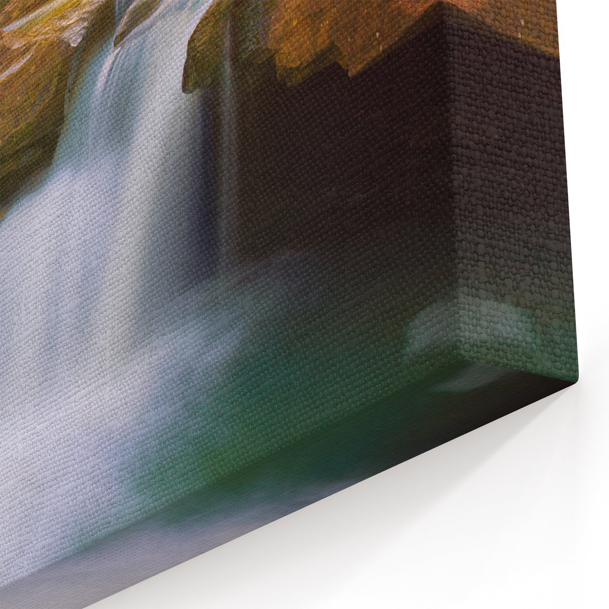 Arkansas Nature Photography - Waterfall in Autumn Forest Scenic Wall Art