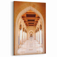 Elegant Mosque Corridor Oman Wall Art – Middle Eastern Architecture Print
